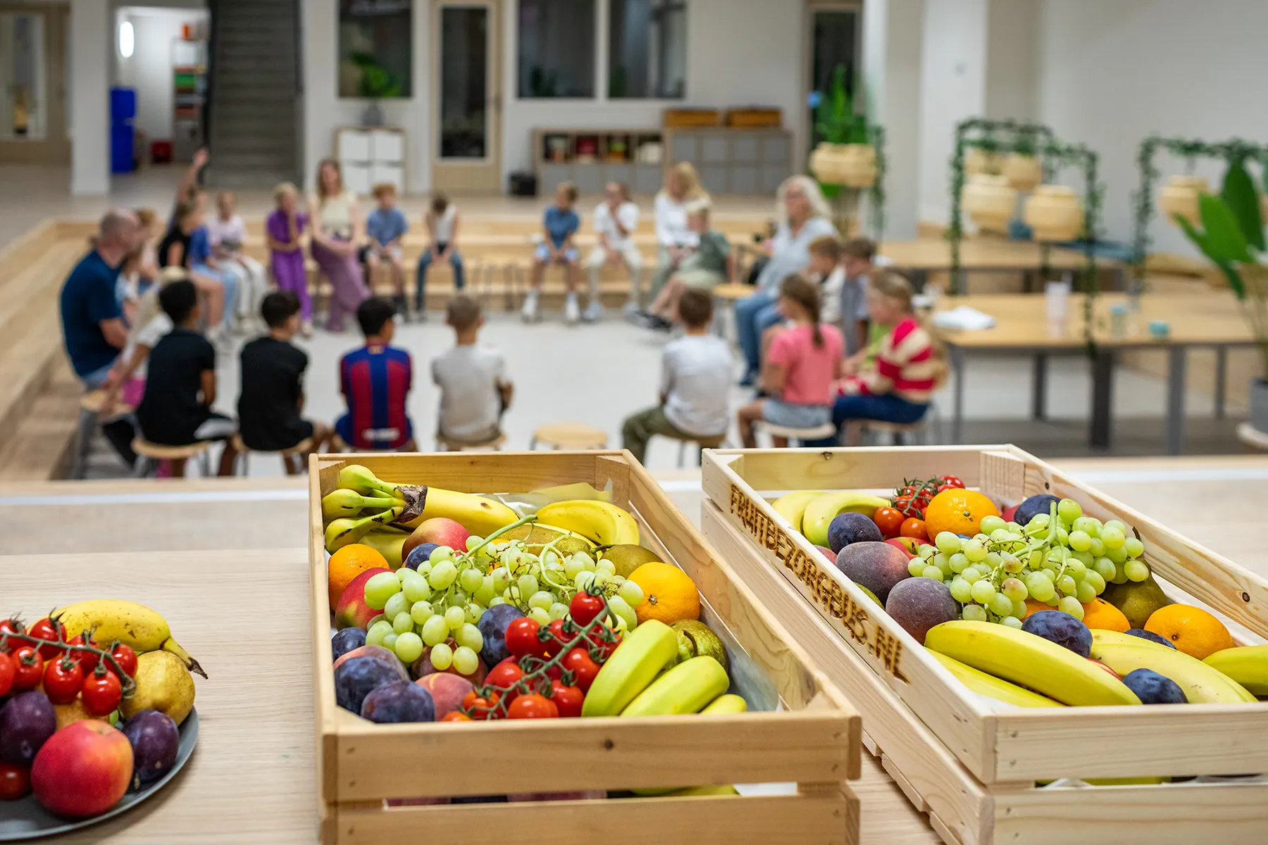 Detailfoto van fruitschalen van Fruitbezorgbus.nl | Kindcentrum T Veer